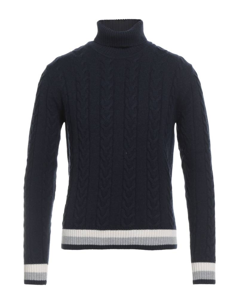 LUIGI BORRELLI NAPOLI Rollkragenpullover Herren Marineblau von LUIGI BORRELLI NAPOLI