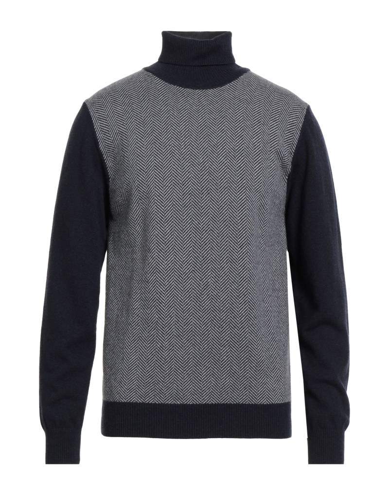 LUIGI BORRELLI NAPOLI Rollkragenpullover Herren Marineblau von LUIGI BORRELLI NAPOLI