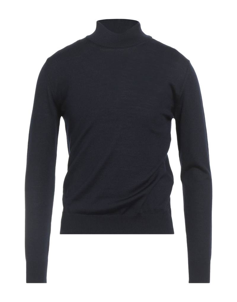 LUIGI BORRELLI NAPOLI Rollkragenpullover Herren Marineblau von LUIGI BORRELLI NAPOLI