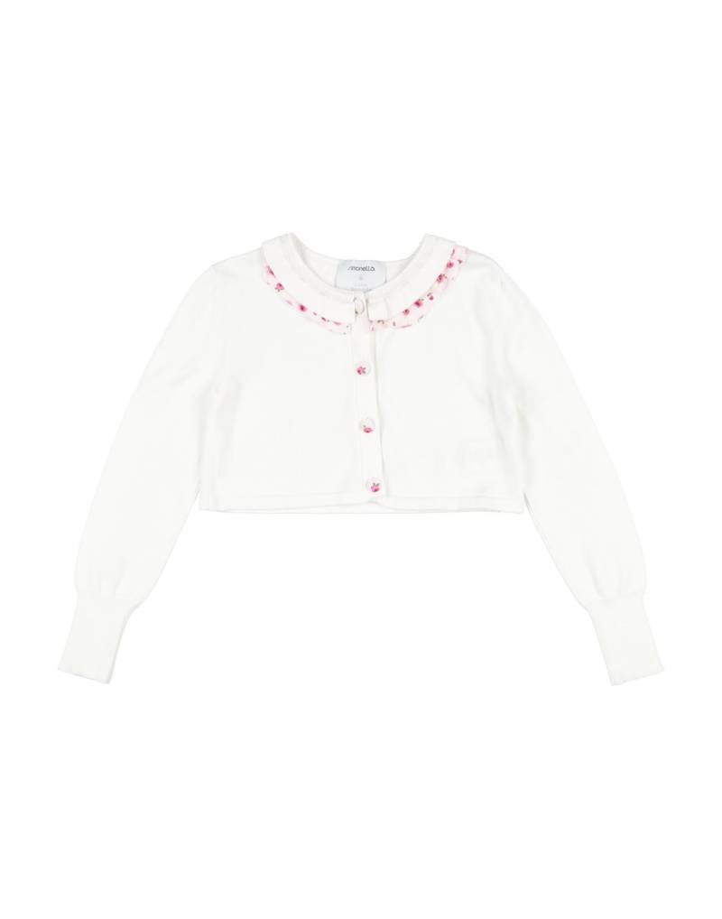 SIMONETTA Strickjacke Kinder Weiß von SIMONETTA