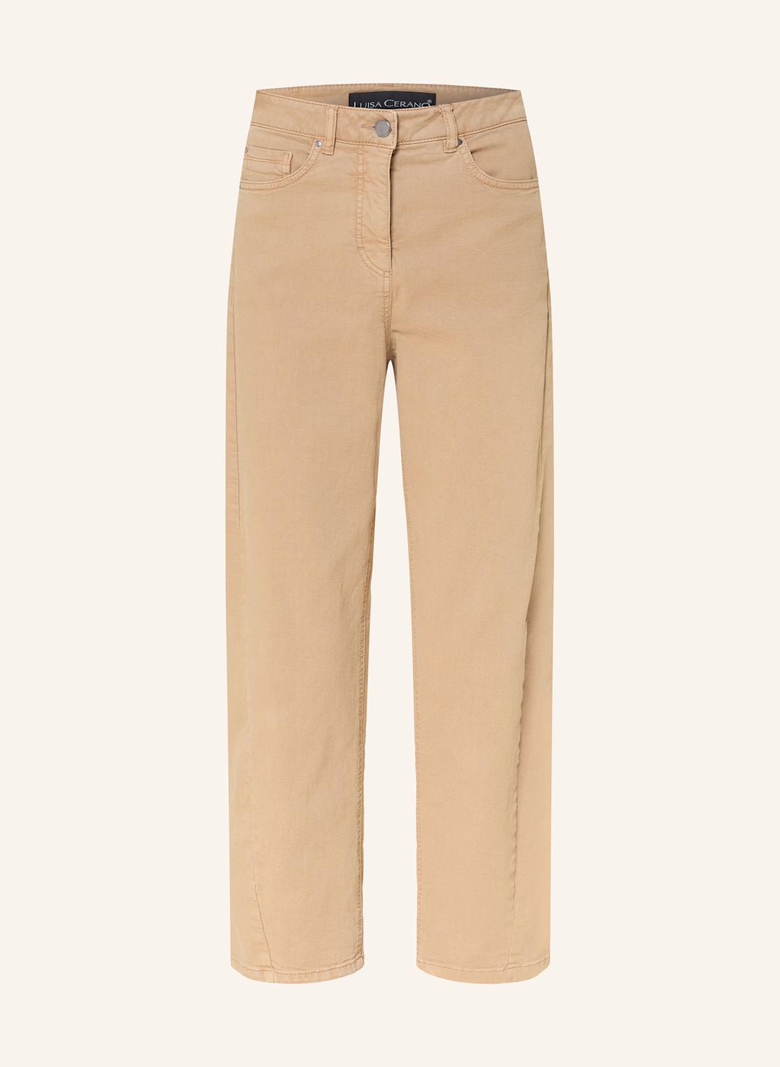 Luisa Cerano Barrel Jeans beige von LUISA CERANO