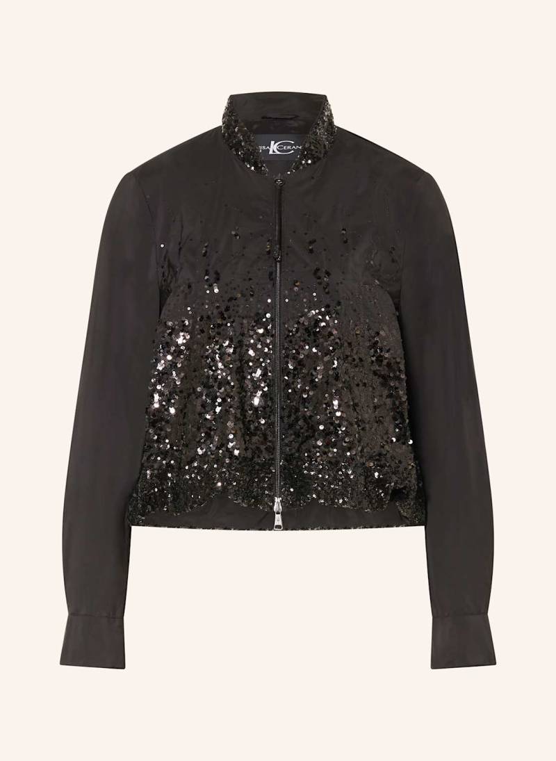 Luisa Cerano Blouson Mit Pailletten schwarz von LUISA CERANO