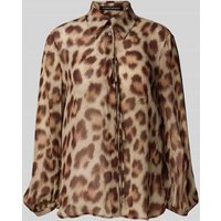Luisa Cerano Bluse aus Viskose mit Schnürung in Camel, Größe 40 von LUISA CERANO