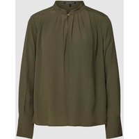 Luisa Cerano Bluse mit Schlüsselloch-Ausschnitt in Khaki, Größe 36 von LUISA CERANO