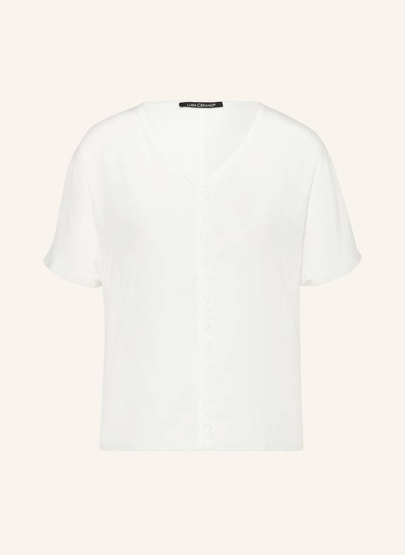 Luisa Cerano Blusenshirt Im Materialmix weiss von LUISA CERANO