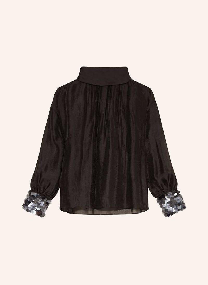 Luisa Cerano Blusenshirt Mit Pailletten schwarz von LUISA CERANO