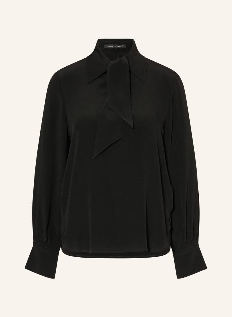 Luisa Cerano Blusenshirt Mit Seide schwarz von LUISA CERANO