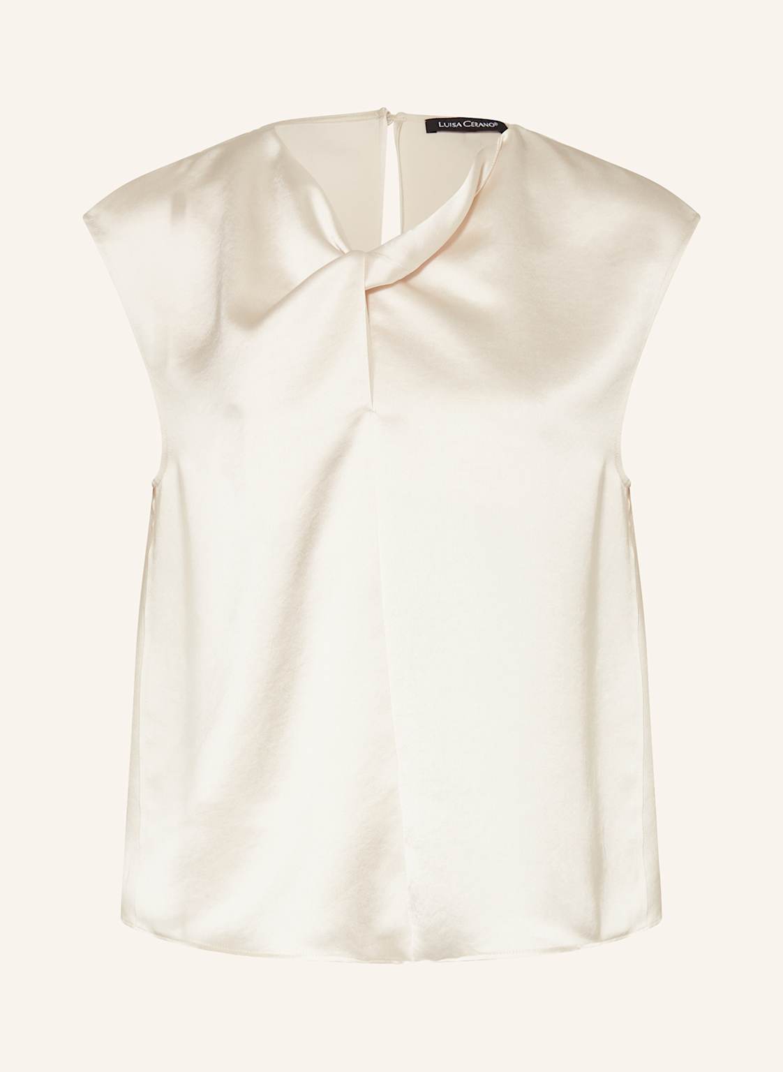 Luisa Cerano Blusentop Aus Satin weiss von LUISA CERANO