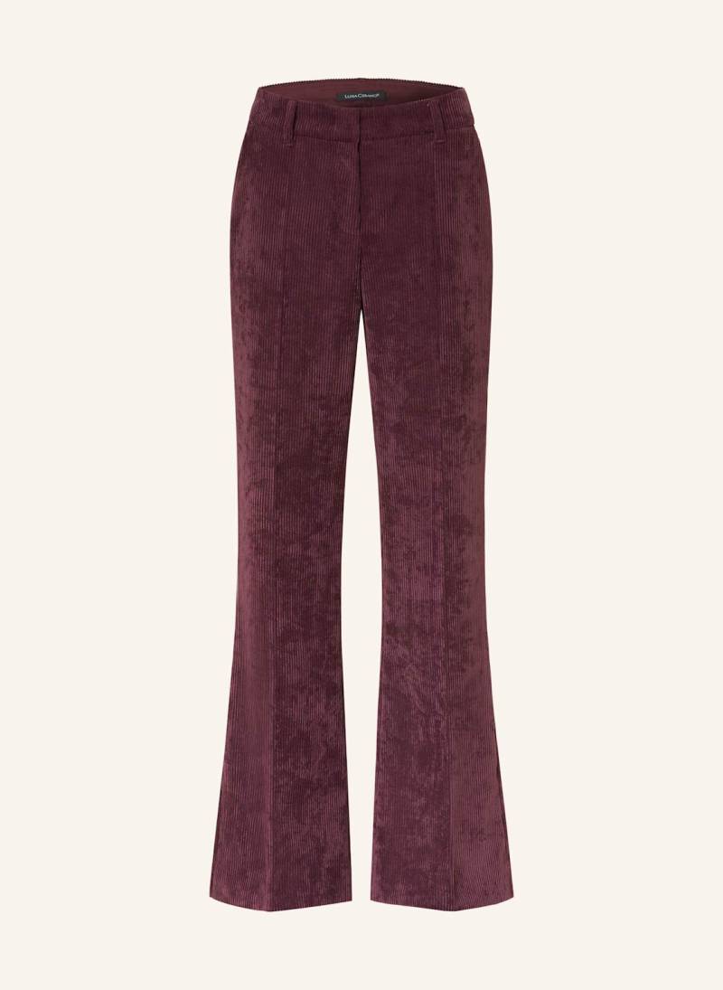 Luisa Cerano Bootcut-Hose Aus Cord lila von LUISA CERANO