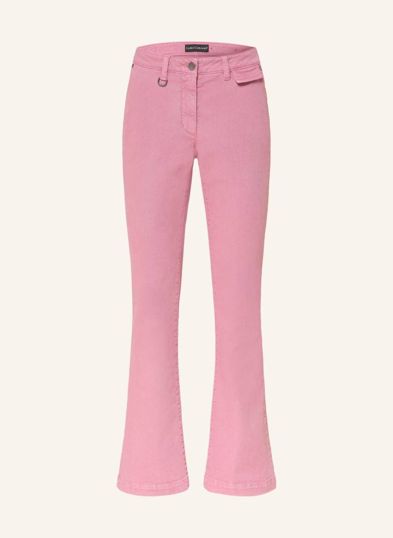 Luisa Cerano Bootcut Jeans rosa von LUISA CERANO