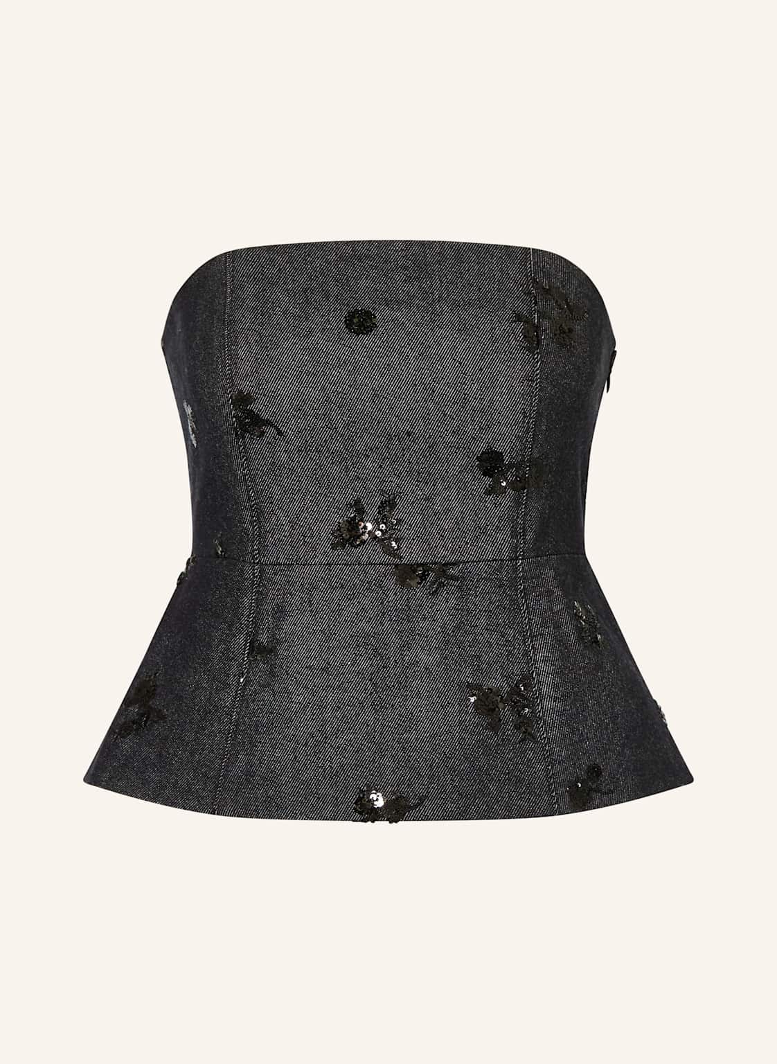 Luisa Cerano Corsage In Jeansoptik Mit Pailletten blau Luisa Cerano Corsage In Jeansoptik Mit Pailletten blau von LUISA CERANO
