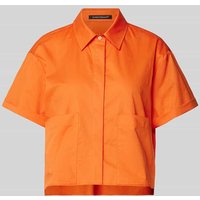 Luisa Cerano Cropped Bluse mit verdeckter Knopfleiste in Orange, Größe 36 von LUISA CERANO