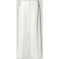 Luisa Cerano Culotte mit Bügelfalten in unifarbenem Design in Offwhite, Größe 40 von LUISA CERANO