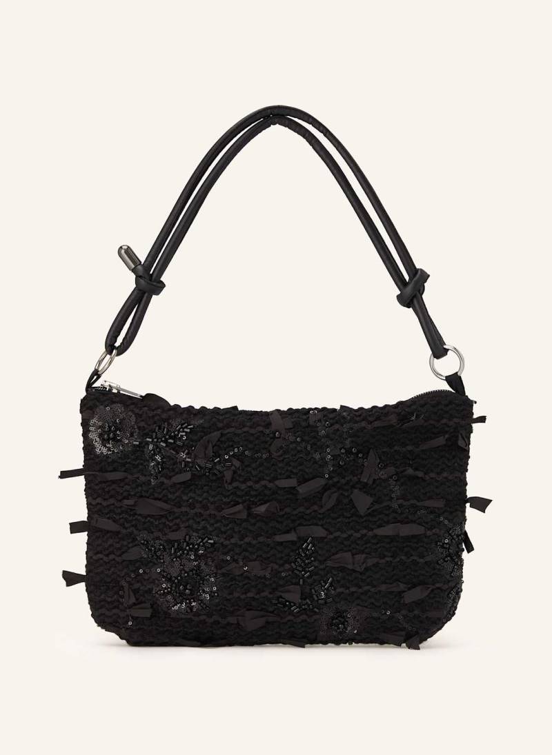 Luisa Cerano Handtasche Mit Pailletten schwarz von LUISA CERANO