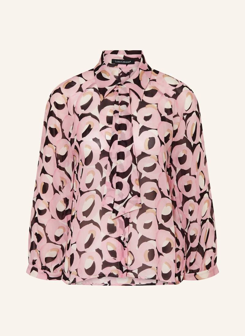 Luisa Cerano Hemdbluse Mit Abnehmbarer Schluppe rosa von LUISA CERANO