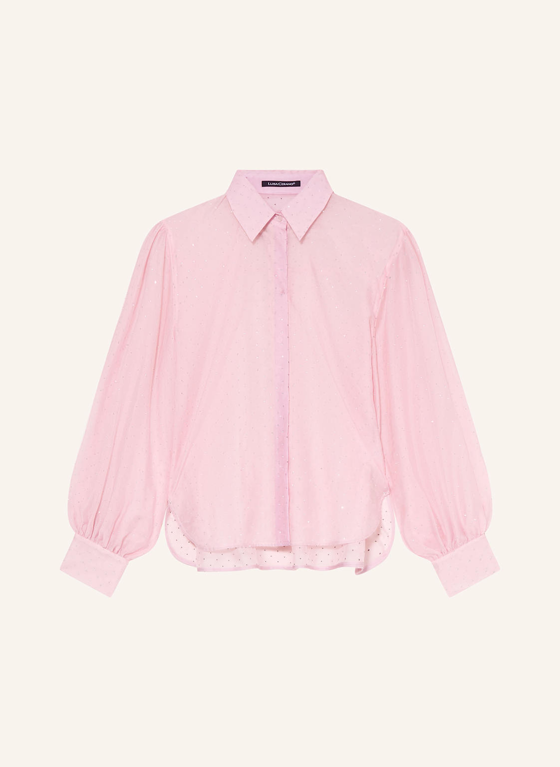 Luisa Cerano Hemdbluse Mit Schmucksteinen rosa von LUISA CERANO