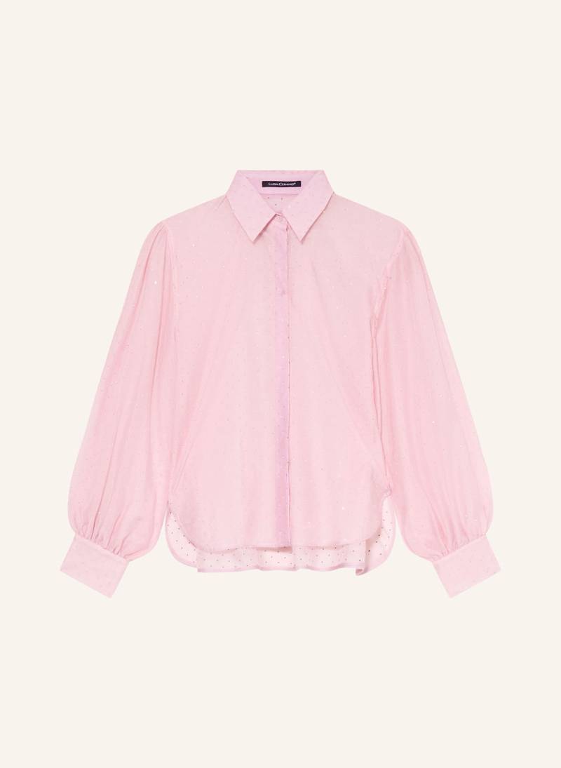 Luisa Cerano Hemdbluse Mit Schmucksteinen rosa von LUISA CERANO