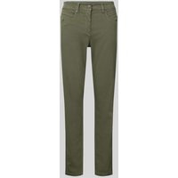Luisa Cerano Hose mit Eingrifftaschen und elastischem Bund in Khaki, Größe 40 von LUISA CERANO