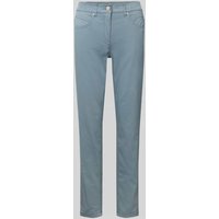 Luisa Cerano Hose mit Eingrifftaschen und elastischem Bund in Rauchblau, Größe 40 Luisa Cerano Hose mit Eingrifftaschen und elastischem Bund in Rauchblau, Größe 40 von LUISA CERANO