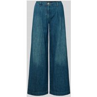 Luisa Cerano Jeans mit weitem Bein im Used-Look in Hellblau, Größe 40 Luisa Cerano Jeans mit weitem Bein im Used-Look in Hellblau, Größe 40 von LUISA CERANO