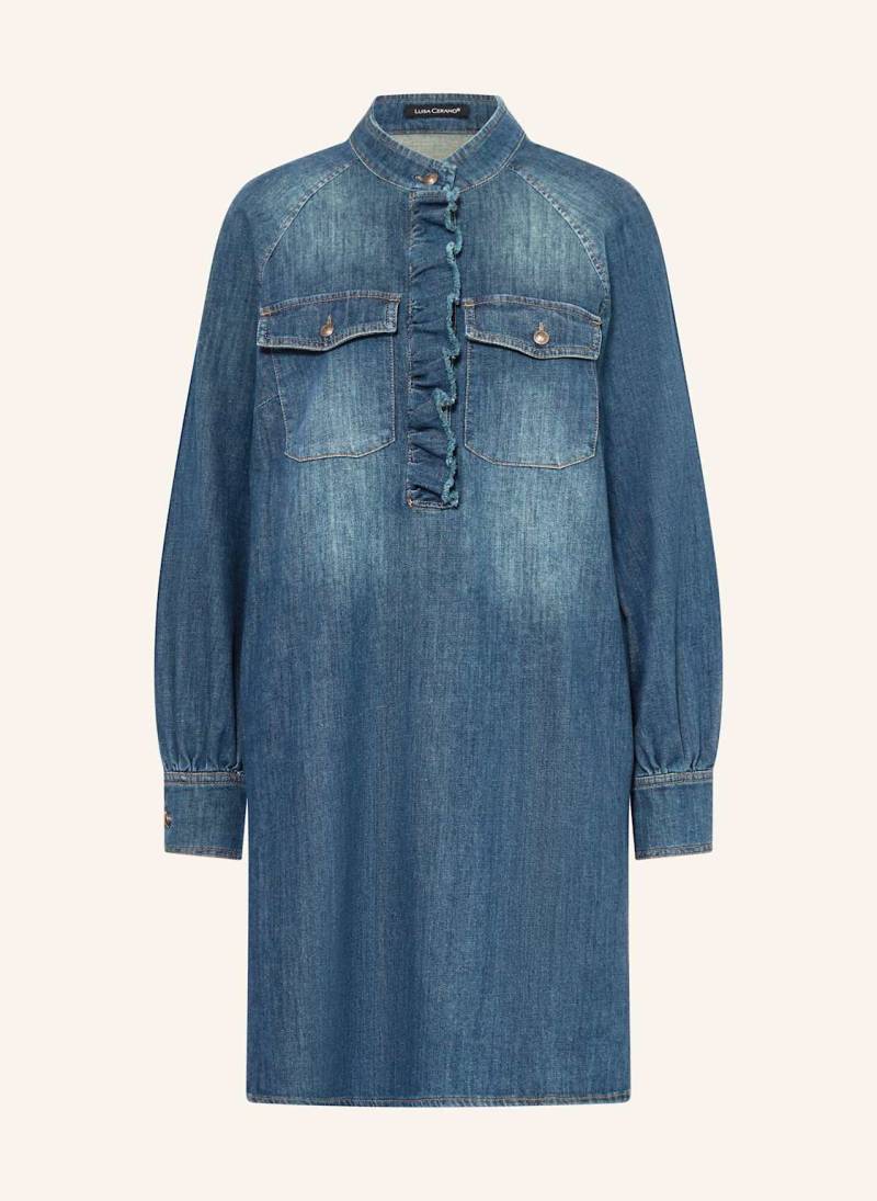 Luisa Cerano Jeanskleid Mit Rüschen blau von LUISA CERANO
