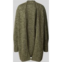 Luisa Cerano Longcardigan mit gerippten Abschlüssen in Khaki, Größe 42 Luisa Cerano Longcardigan mit gerippten Abschlüssen in Khaki, Größe 42 von LUISA CERANO