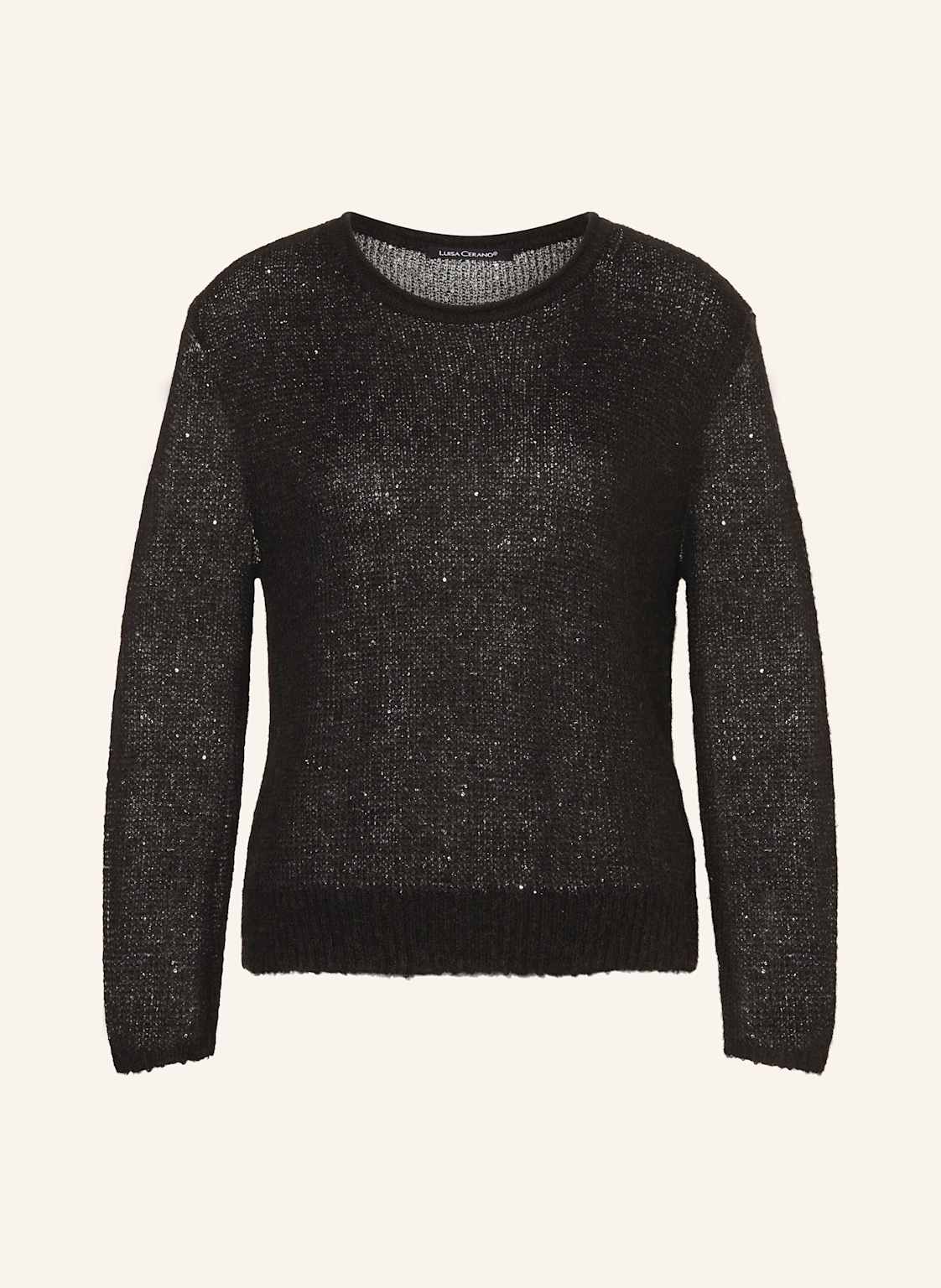Luisa Cerano Pullover Mit Pailletten schwarz von LUISA CERANO