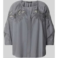 Luisa Cerano Relaxed Fit Bluse mit 3/4-Arm in Graphit, Größe 36 von LUISA CERANO