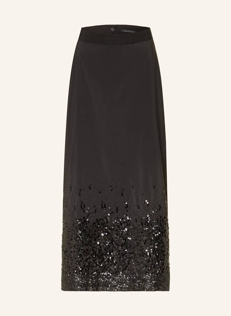 Luisa Cerano Rock Mit Pailletten beige von LUISA CERANO