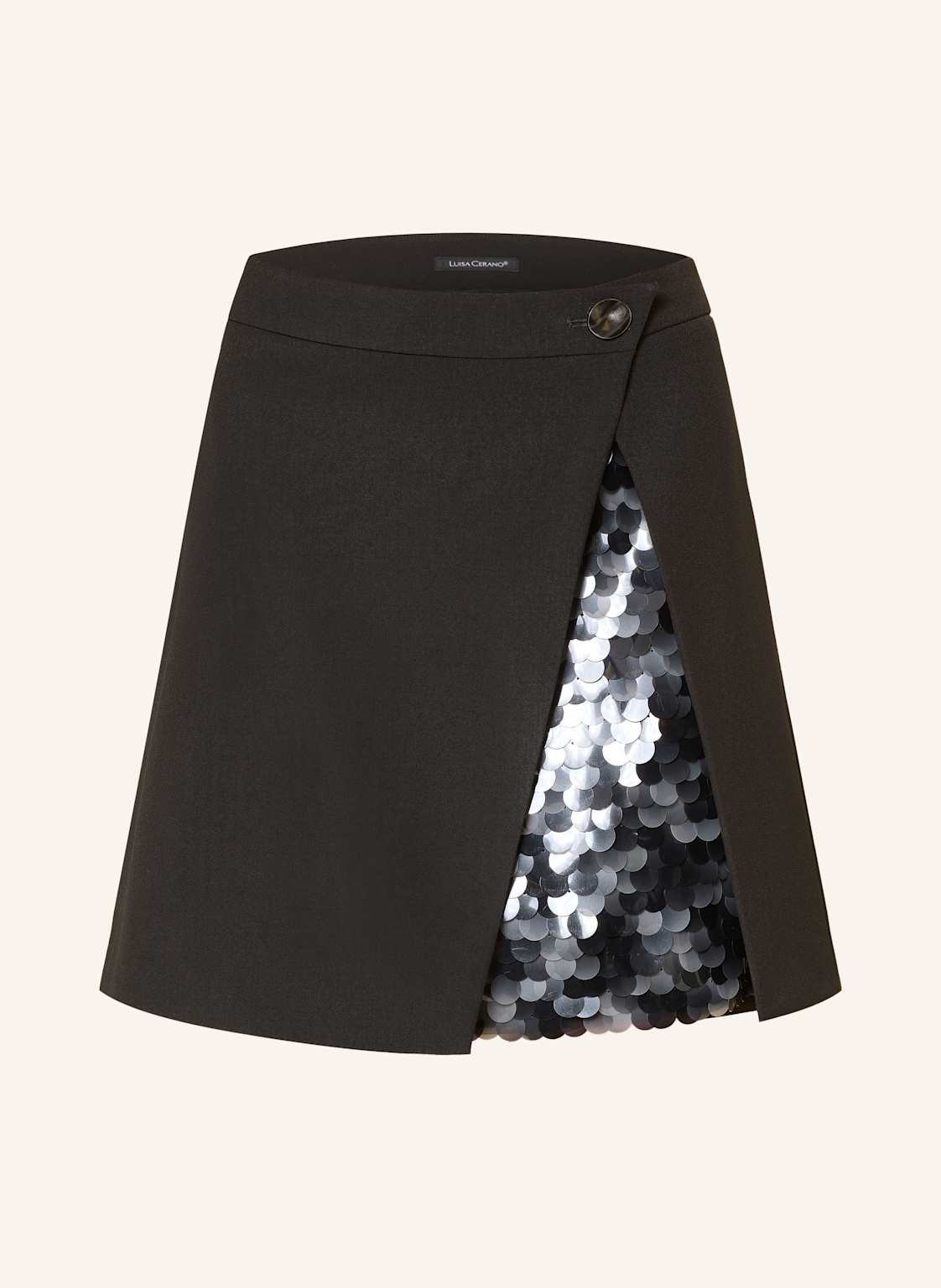 Luisa Cerano Rock Mit Pailletten schwarz von LUISA CERANO