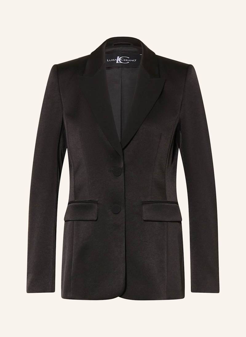 Luisa Cerano Satinblazer schwarz von LUISA CERANO