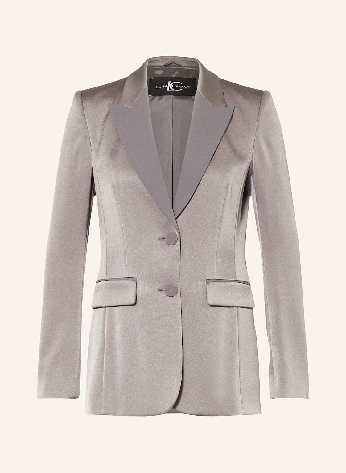 Luisa Cerano Satinblazer silber von LUISA CERANO