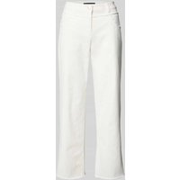 Luisa Cerano Straight Leg Jeans im 5-Pocket-Design in Offwhite, Größe 38 von LUISA CERANO