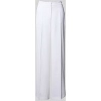 Luisa Cerano Straight Leg Leinenhose mit Bügelfalten in Weiss, Größe 42 Luisa Cerano Straight Leg Leinenhose mit Bügelfalten in Weiss, Größe 42 von LUISA CERANO
