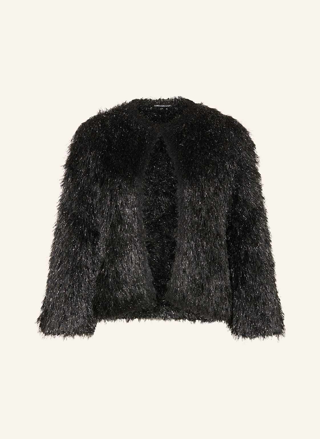 Luisa Cerano Strickhülle Mit Glitzergarn schwarz von LUISA CERANO