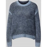 Luisa Cerano Strickpullover mit überschnittenen Schultern in Rauchblau, Größe 46 von LUISA CERANO