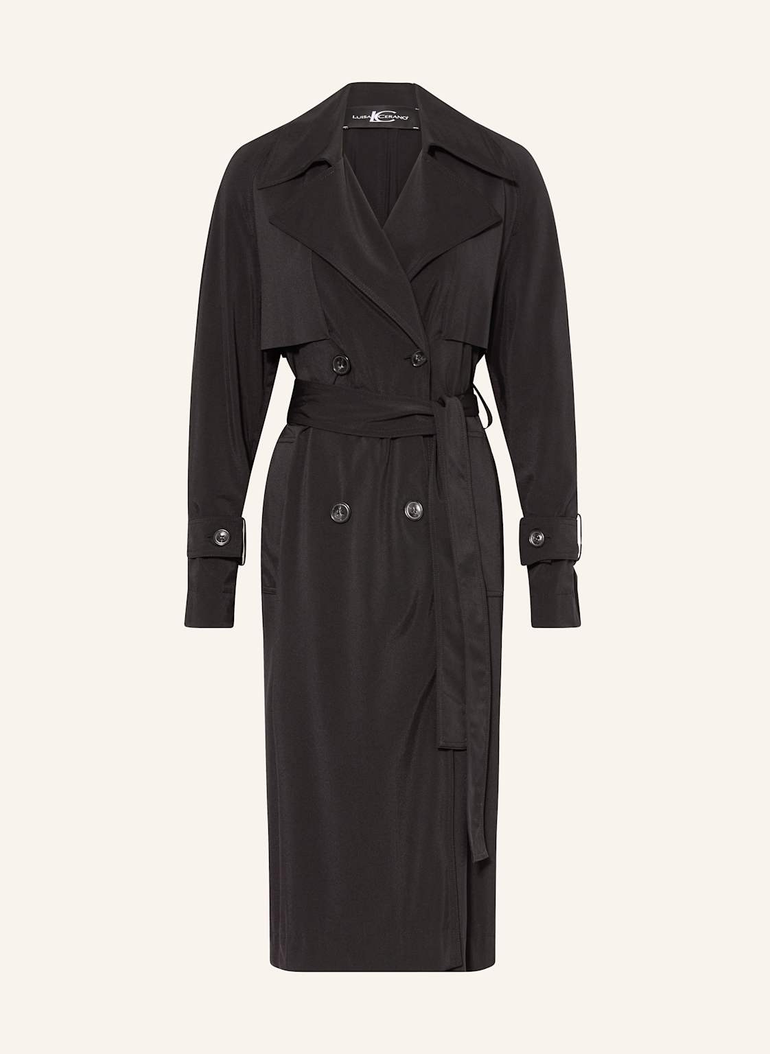 Luisa Cerano Trenchcoat Aus Jersey schwarz von LUISA CERANO
