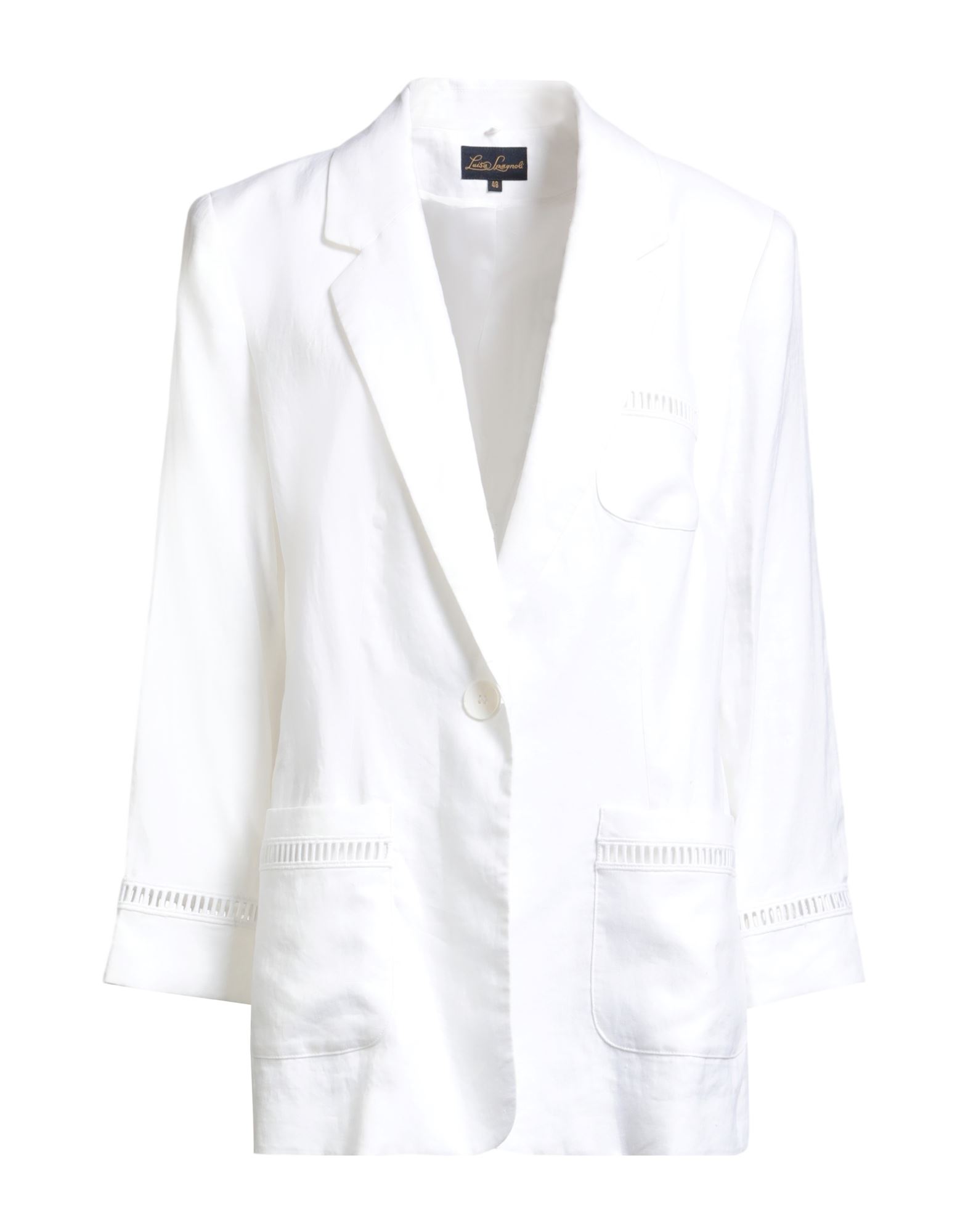 LUISA SPAGNOLI Blazer Damen Weiß LUISA SPAGNOLI Blazer Damen Weiß von LUISA SPAGNOLI