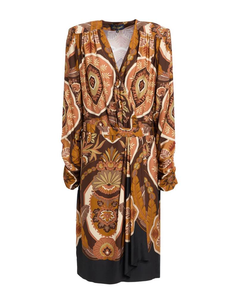 LUISA SPAGNOLI Midi-kleid Damen Braun von LUISA SPAGNOLI