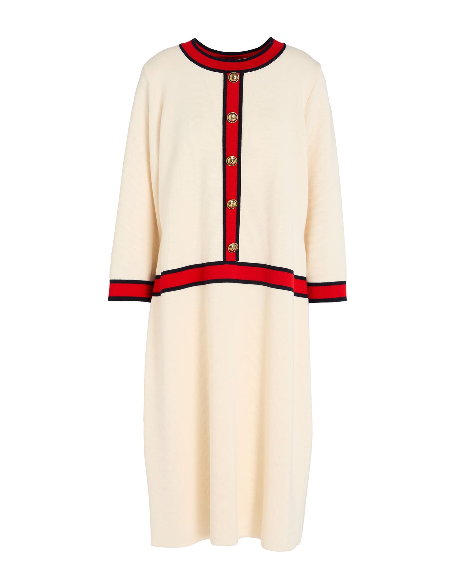 LUISA SPAGNOLI Midi-kleid Damen Cremeweiß von LUISA SPAGNOLI