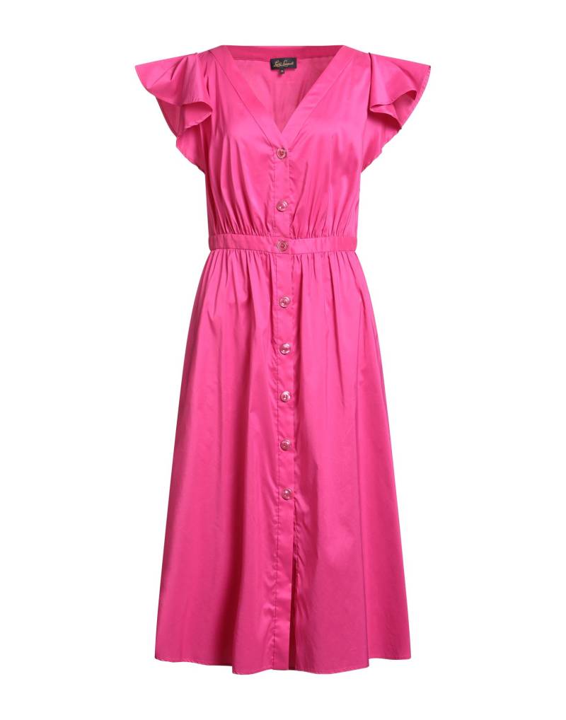 LUISA SPAGNOLI Midi-kleid Damen Fuchsia von LUISA SPAGNOLI