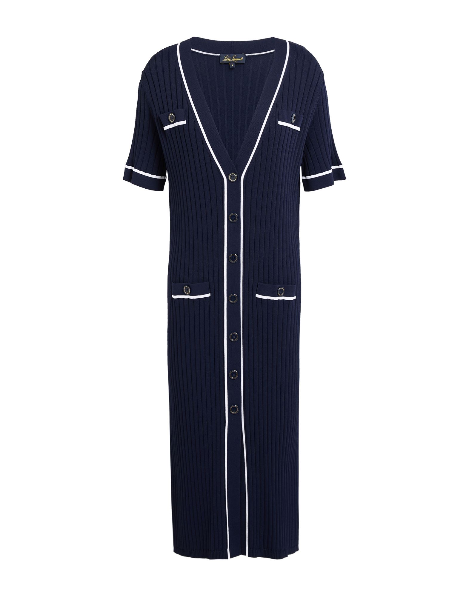 LUISA SPAGNOLI Midi-kleid Damen Marineblau von LUISA SPAGNOLI