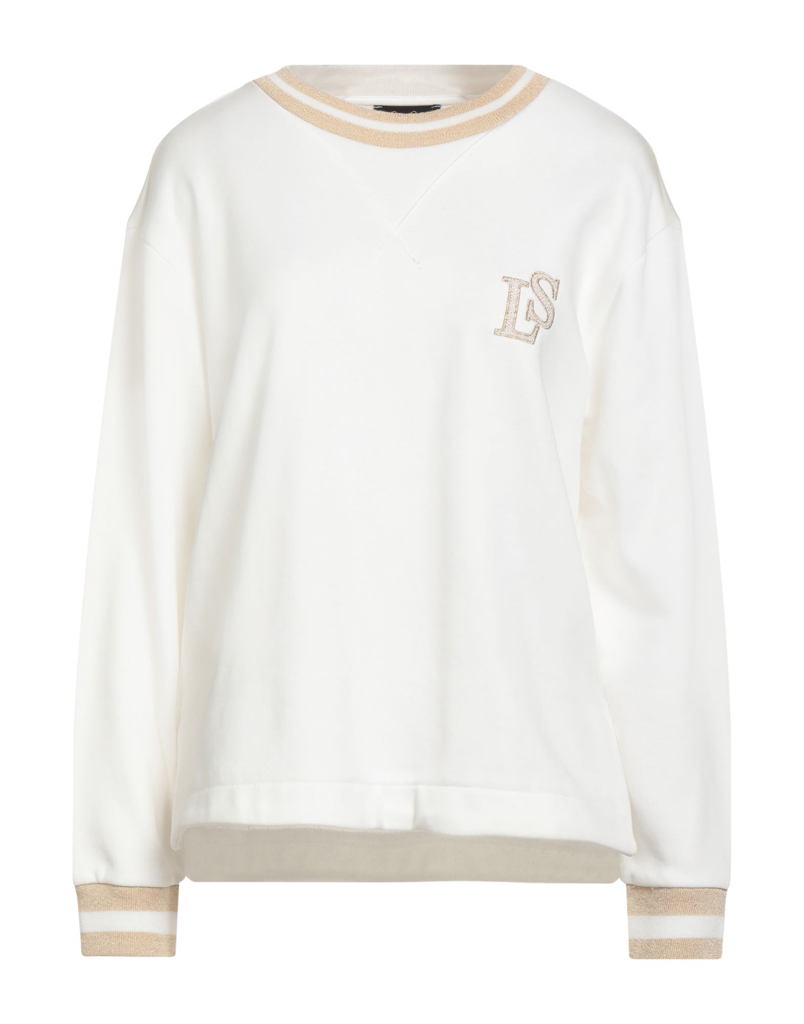 LUISA SPAGNOLI Sweatshirt Damen Weiß LUISA SPAGNOLI Sweatshirt Damen Weiß von LUISA SPAGNOLI