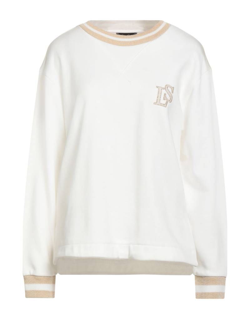 LUISA SPAGNOLI Sweatshirt Damen Weiß von LUISA SPAGNOLI