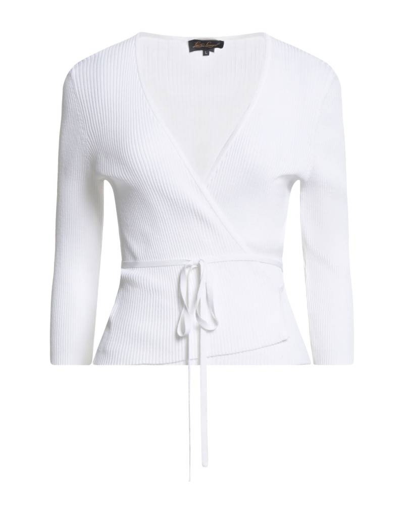 LUISA SPAGNOLI Wickelpullover Damen Weiß von LUISA SPAGNOLI