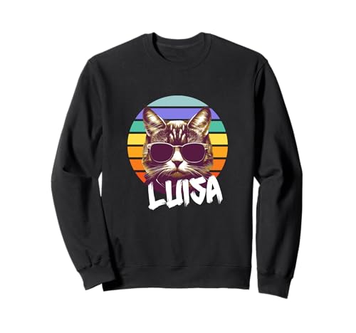 LUISA - Schöner Mädchen Name mit lustiger Katze Sweatshirt LUISA - Schöner Mädchen Name mit lustiger Katze Sweatshirt von LUISA Tochter Enkel Geburtstag Geschenkideen