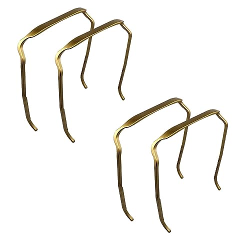 LUISAS 4PCS Curly Thick Hair Large Headband, Sunglasses Shape Headband, Hair Blending Invisible Hair Hoop, Hairstyle Fixing Tool for Curly Hair, DIY Curly Hair Accessories for Women Girls (Roségold) von LUISAS