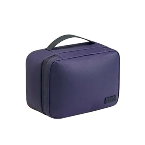 Reise-Kulturbeutel für Damen und Herren Tragbarer Kulturbeutel for Geschäftsreisen mit großem Fassungsvermögen for Männer (Farbe : Purple, Size : 10x23x17cm) von LUISAS