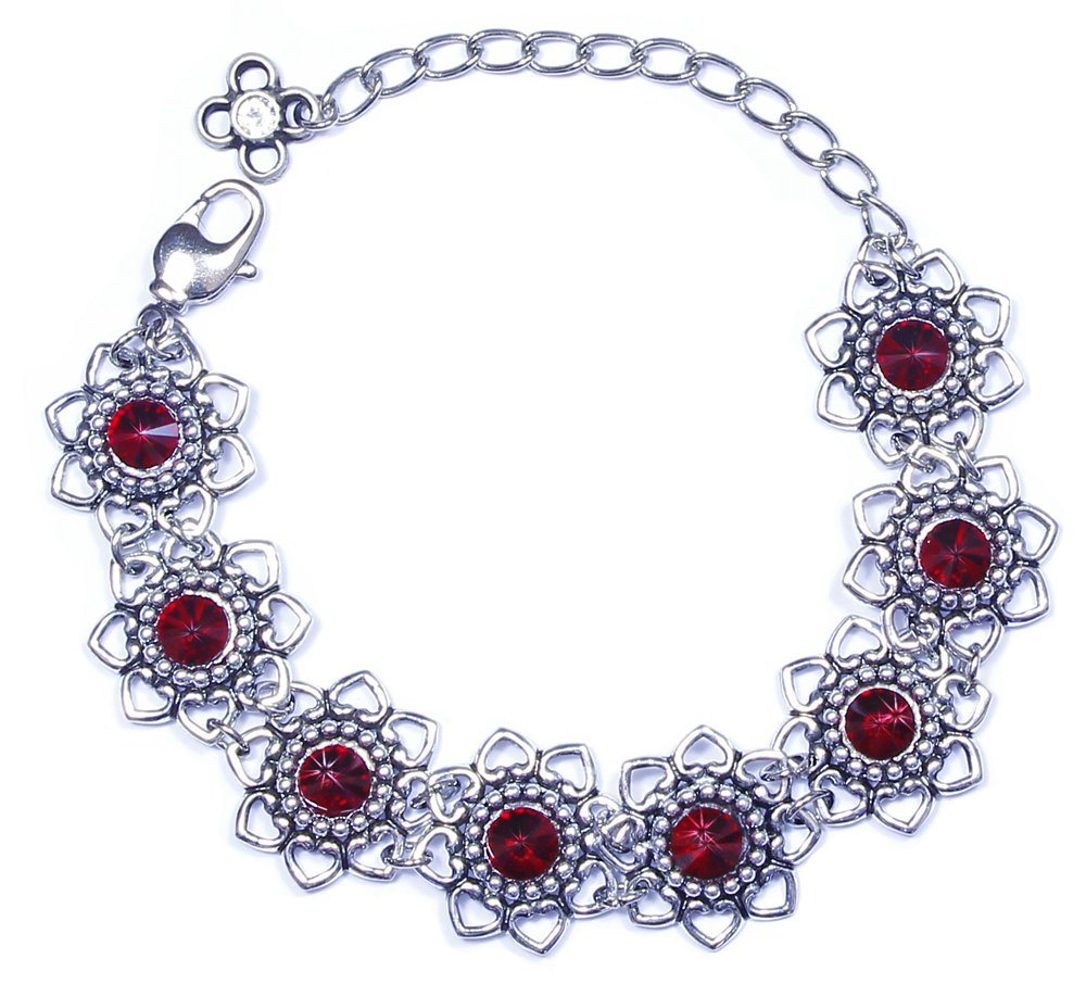 LUISIA® Armband "Leandra" mit Herzblüten und Kristallen von Swarovski® (inkl. Schmuckbox) von LUISIA®