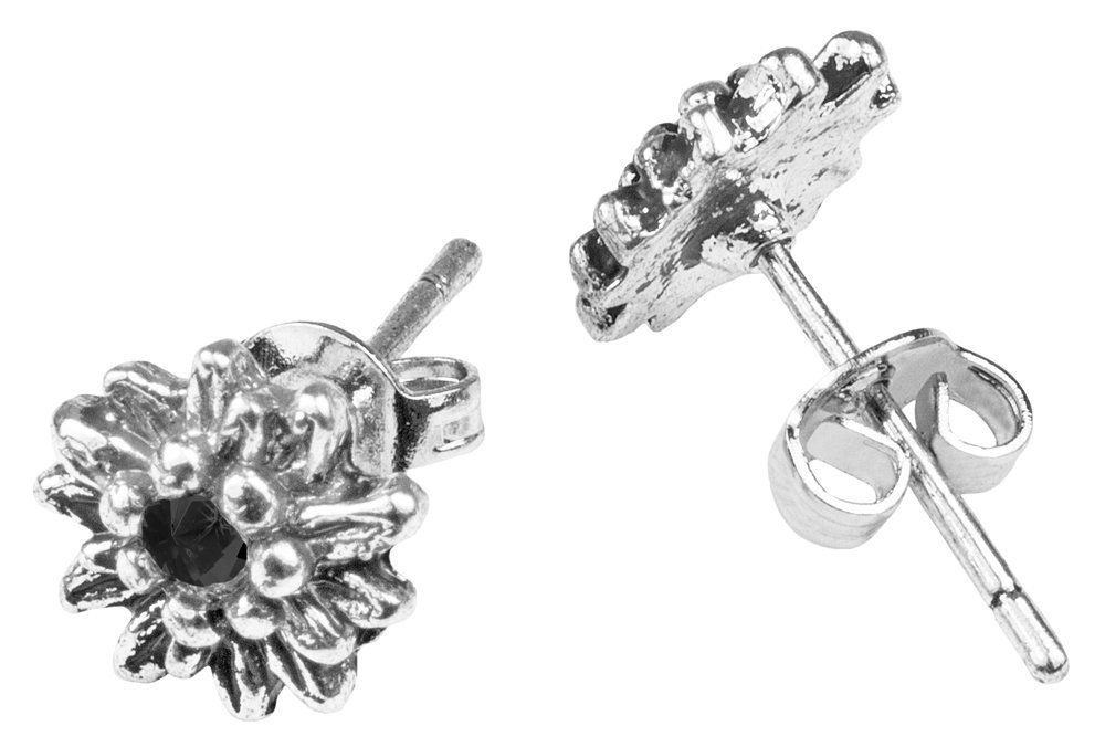 LUISIA® Paar Ohrstecker Edelweiß "Marla" mit Kristallen von Swarovski® - Trachtenschmuck (2-tlg) von LUISIA®